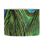 Peacock Tail Print Drum Lamp Shade