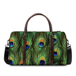Peacock Tail Print Duffle Bag