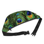 Peacock Tail Print Fanny Pack