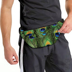 Peacock Tail Print Fanny Pack