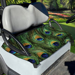 Peacock Tail Print Golf Cart Seat Cover