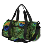 Peacock Tail Print Gym Bag