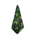Peacock Tail Print Hand Towel