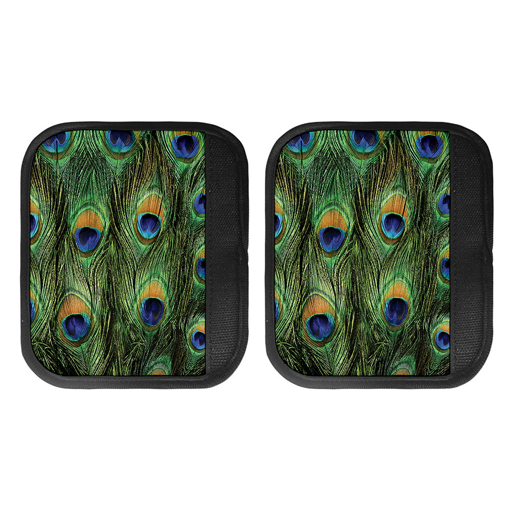 Peacock Tail Print Handle Covers
