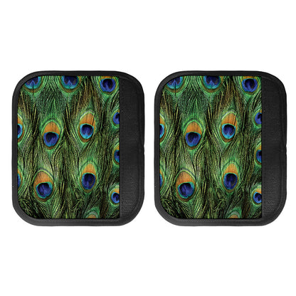Peacock Tail Print Handle Covers