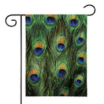 Peacock Tail Print House Flag