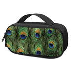 Peacock Tail Print Insulin Cooler Travel Case