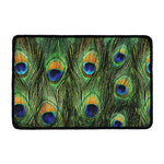 Peacock Tail Print Kitchen Mat