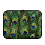 Peacock Tail Print Laptop Sleeve