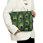 Peacock Tail Print Laptop Sleeve