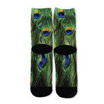 Peacock Tail Print Long Socks