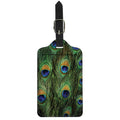 Peacock Tail Print Luggage Tag
