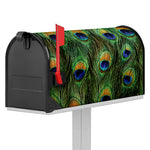 Peacock Tail Print Mailbox Cover