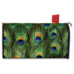 Peacock Tail Print Mailbox Cover
