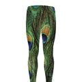 Peacock Tail Print Men's Leggings