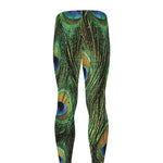 Peacock Tail Print Men's leggings
