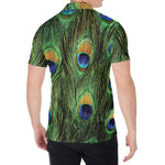 Peacock Tail Print Men's Shirt