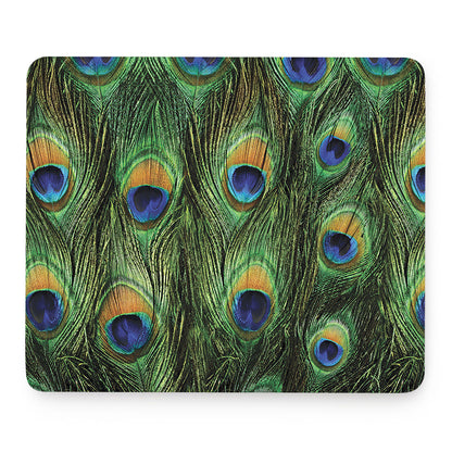Peacock Tail Print Mouse Pad