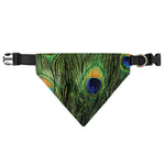 Peacock Tail Print Over The Collar Dog Bandana