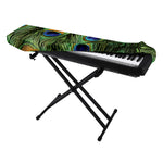 Peacock Tail Print Piano Keyboard Cover