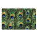 Peacock Tail Print Polyester Doormat