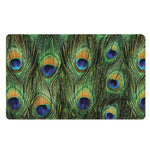 Peacock Tail Print Polyester Doormat