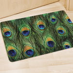 Peacock Tail Print Polyester Doormat