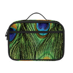 Peacock Tail Print Portable Lunch Bag