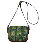 Peacock Tail Print Saddle Bag