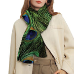 Peacock Tail Print Scarf
