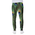Peacock Tail Print Scuba Joggers
