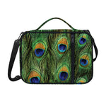 Peacock Tail Print Shoulder Strap Bible Bag