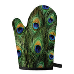 Peacock Tail Print Single Oven Mitt