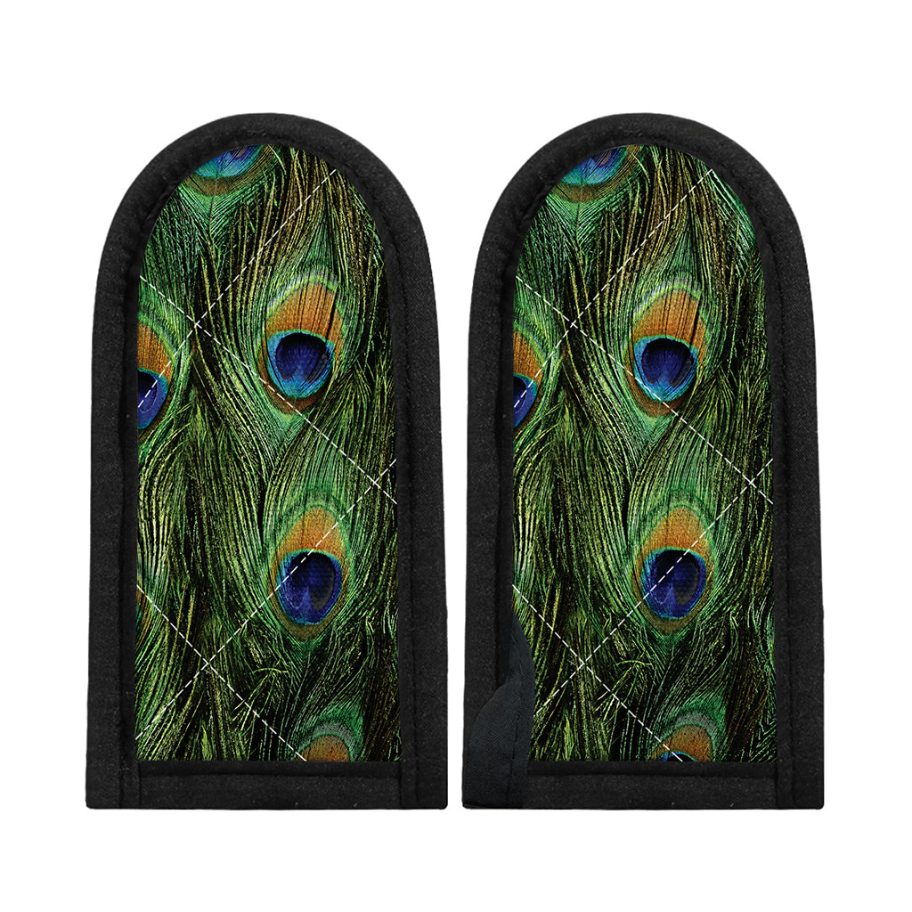 Peacock Tail Print Skillet Handle Cover