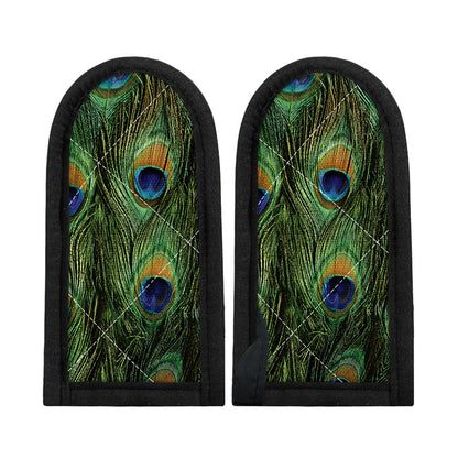Peacock Tail Print Skillet Handle Cover