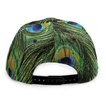 Peacock Tail Print Snapback Cap