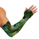 Peacock Tail Print Sun Protection Arm Sleeves