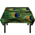 Peacock Tail Print Tablecloth