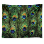 Peacock Tail Print Tapestry