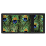 Peacock Tail Print Trifold Wallet