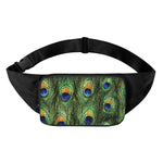 Peacock Tail Print Waist Bag
