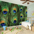 Peacock Tail Print Wall Sticker