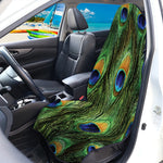 Peacock Tail Print Waterproof Car Seat Cover