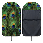 Peacock Tail Print Waterproof Car Seat Cover