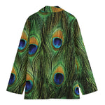 Peacock Tail Print Women's Blazer