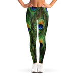 Peacock Tail Print Women's Leggings