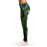 Peacock Tail Print Women's Leggings