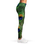 Peacock Tail Print Women's Leggings