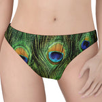 Peacock Tail Print Women's Thong