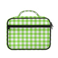 Pear Green And White Gingham Print Briefcase Bible Bag